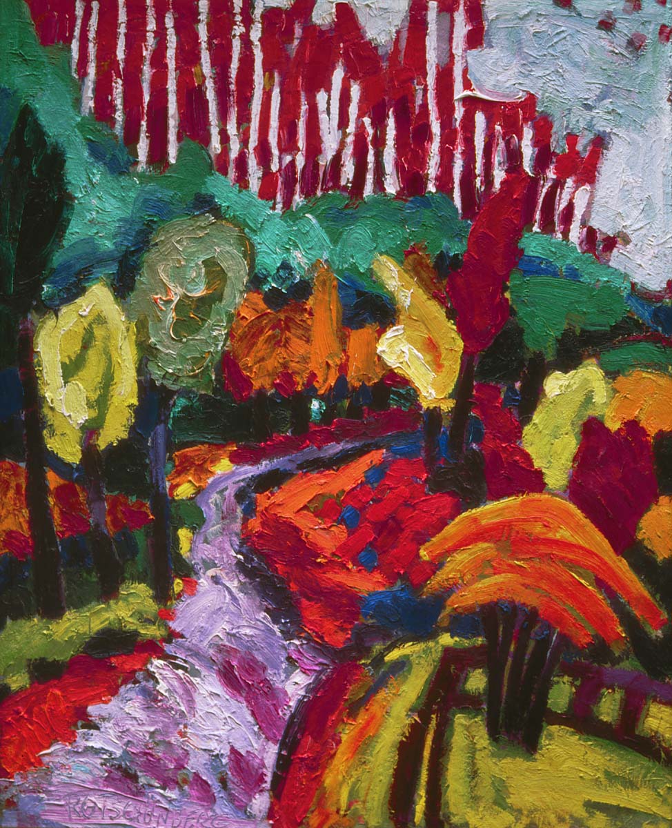 Gemälde: Bergmannweg im Herbst - Ölgemälde von TM Rotschönberg